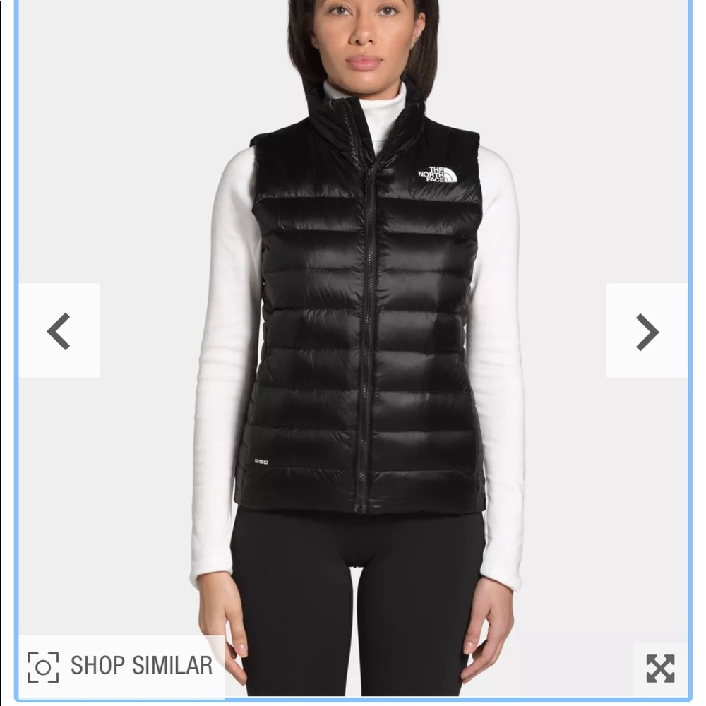 Black womens north face vest